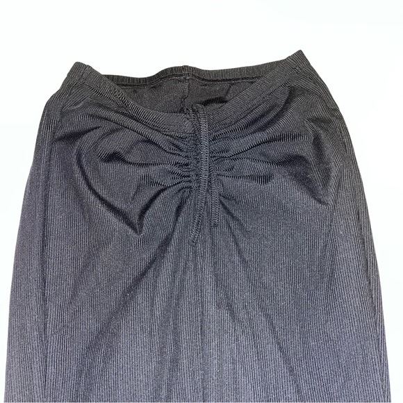 Elegant Black Women's Flared Pants with scrunched up butt detailing - Picture 2 of 3